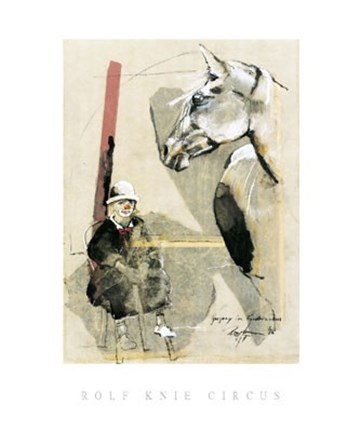 Framed Gregory im Kinderzirkus Print