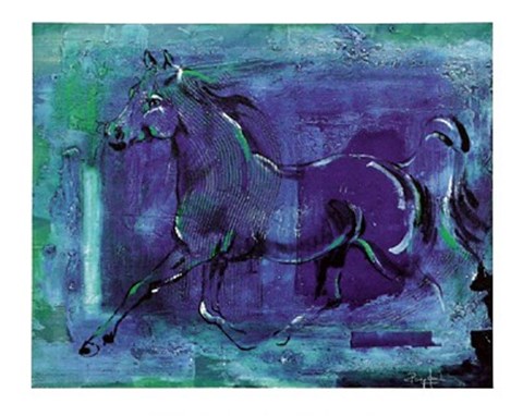 Framed Blue Mood Print