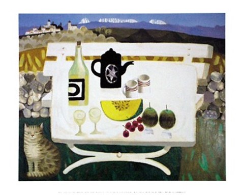 Framed Lunch in the Luberon Print