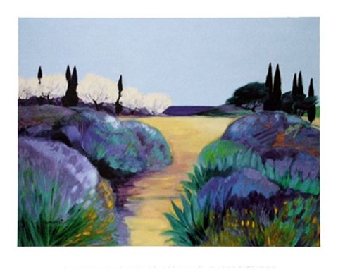 Framed Jardins Bord de Mer Print