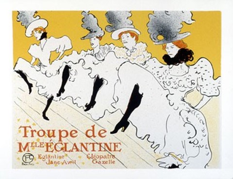 Framed Troupe de Mlle Eglantine Print