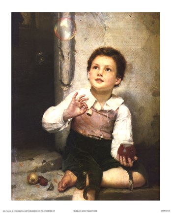 Framed Bubbles Print