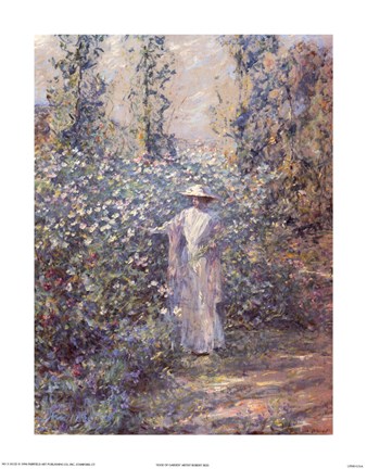 Framed Edge of Garden Print