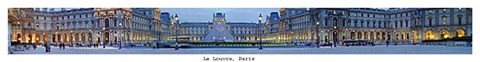 Framed Le Louvre, Paris Print