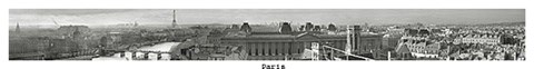 Framed Paris (B&amp;W) Print