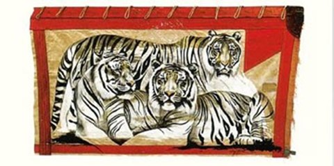 Framed Tiger Trio Print