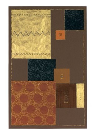 Framed Abstract in Brown II Print