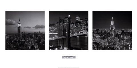 Framed Views of New York I Print
