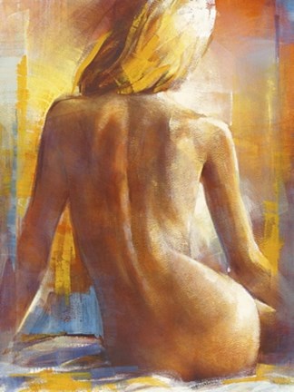 Framed Nu de Dos I Print