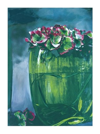 Framed Green Vase Print
