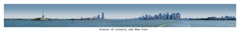 Framed Statue of Liberty and New York Print