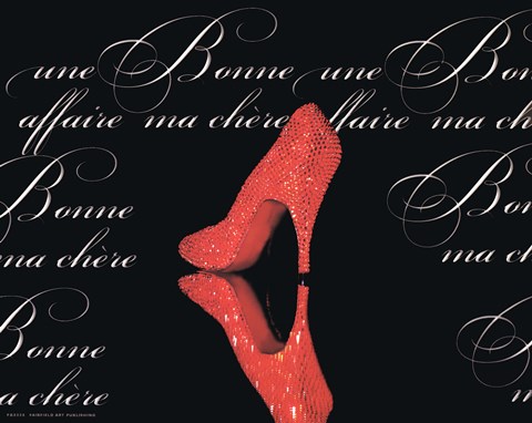 Framed Poussoir Rouge Print