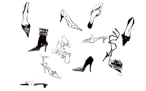 Framed Dix Chaussures Print