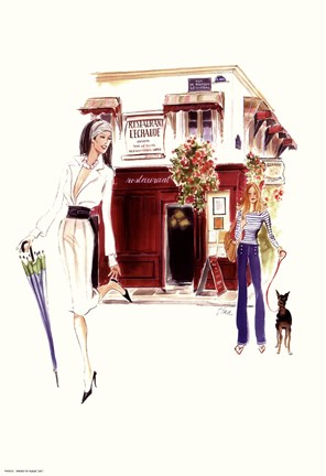 Framed Restaurant Lechaude Print