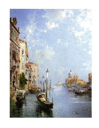 Framed Il Canale Grande, Venezia Print