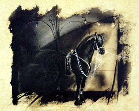 Framed Awaiting the Performance Print