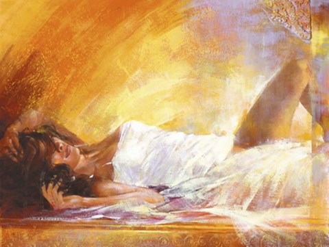 Framed Odalisque II Print