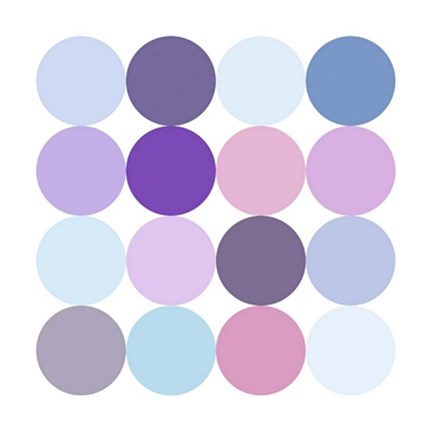 Framed Sixteen Circles Make a Square I Print