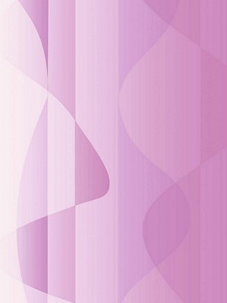 Framed Mauve Waves Print