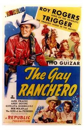 Framed Gay Ranchero Print