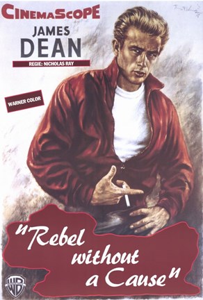 Framed Rebel Without a Cause Smoking Print