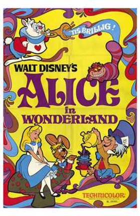 Framed Alice in Wonderland Mad Hatter Print