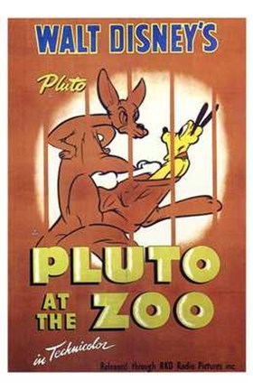 Framed Pluto At the Zoo Print