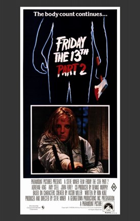 Framed Friday the 13Th Part 2 Print