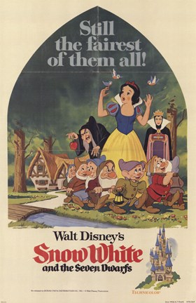 Framed Snow White and the Seven Dwarfs Still the fairest of them all! Print