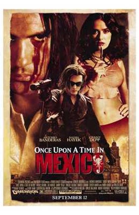 Framed Once Upon a Time in Mexico Print