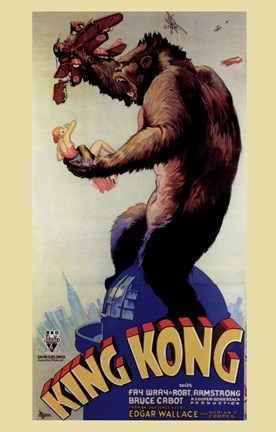 Framed King Kong, c.1933 Print