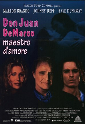 Framed Don Juan De Marco Film Italian Print