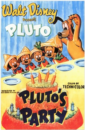 Framed Pluto&#39;s Party Print