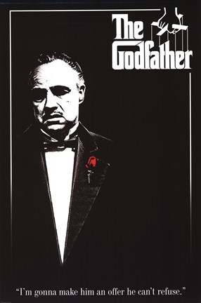 Framed Godfather - Red Rose Print