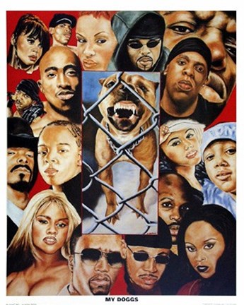 Framed My Doggs Print