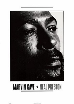 Framed Marvin Gaye Print