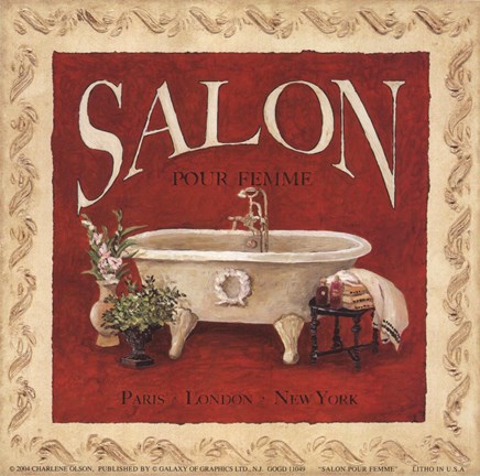 Framed SalonPourFemme Print