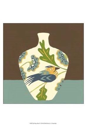 Framed Take Wing in Blue IV Print