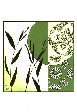 Framed Kimono Garden IV Print