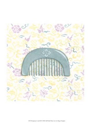 Framed Japanese Comb III Print