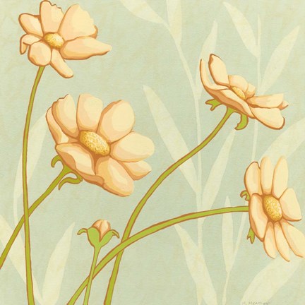 Framed Garden Silhouette III Print