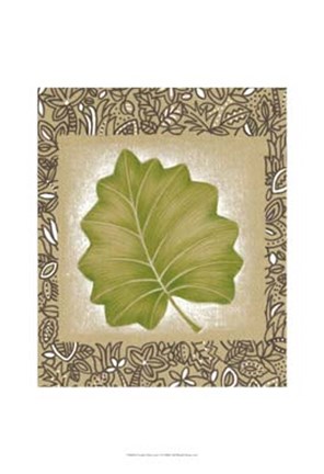 Framed Exotic Palm Leaf I Print