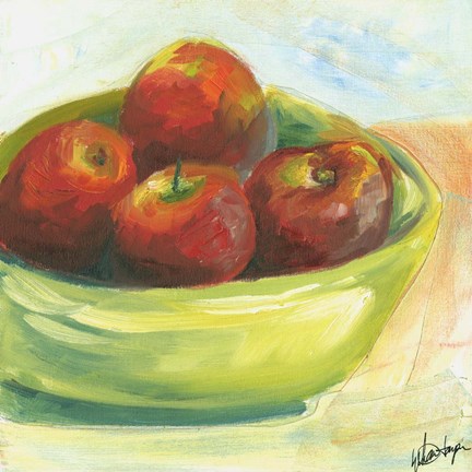 Framed Bowl of Fruit III Print