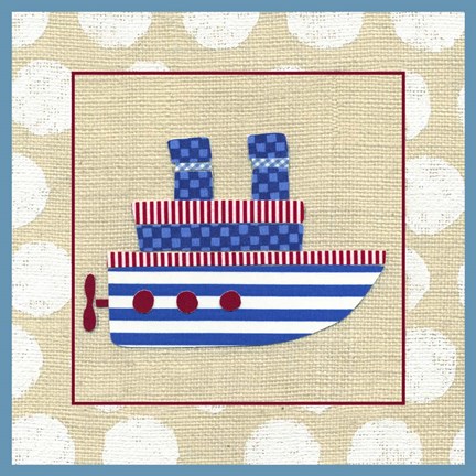 Framed EJ&#39;s Steamship Print