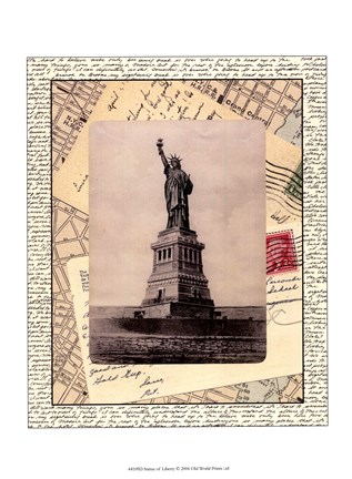 Framed Statue of Liberty Print