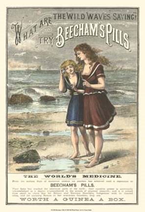 Framed Beecham&#39;s Pills Print