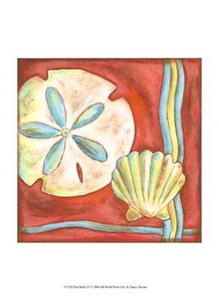 Framed Pop Shells IV Print