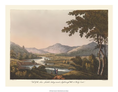 Framed English Countryside IV Print