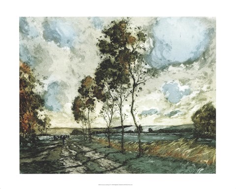 Framed Autumn Landscape IV Print