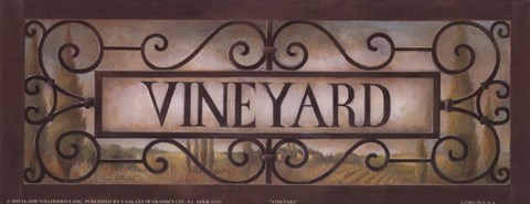 Framed Vineyard Print